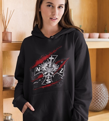 Damska bluza z kapturem NSZ ŻOŁNIERZE WYKLĘCI